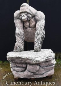 Estatua gigante del jardín del gorila de Lifesize Arte del mono del mono