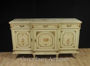 Servilleta clásica francesa del gabinete del gabinete pintado