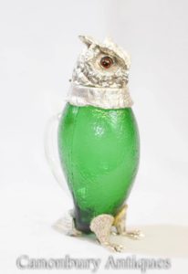 Jarra victoriana jarra de vidrio jarra de cristal Hawk Eagle