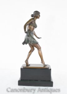 Bailarina Art Déco de Rieder Estatua Figura de danza egipcia