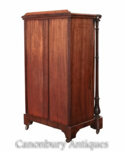 Mueble musical victoriano de nogal antiguo 1890