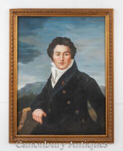 Pintura al óleo escocesa Robert Burns retrato poeta bardo nacional Auld Lang Syne