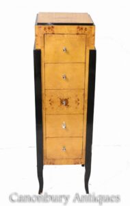 Cómodas Art Déco - Interiores de niño alto ebonizados