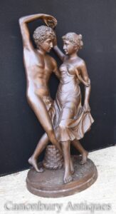 Pareja de amantes de estatua de bronce clásica - Fundición de jardín de arte italiano