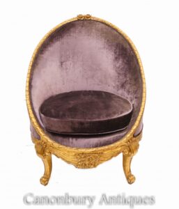 Butaca Empire Gilt Tub - Sofá Sofá Asiento Dorado