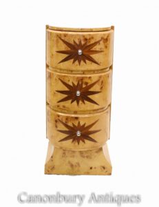 Cómoda individual Art Déco - Mesita de noche con mesita de noche