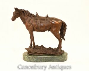 Estatua de caballo de bronce francés - Estatua ecuestre